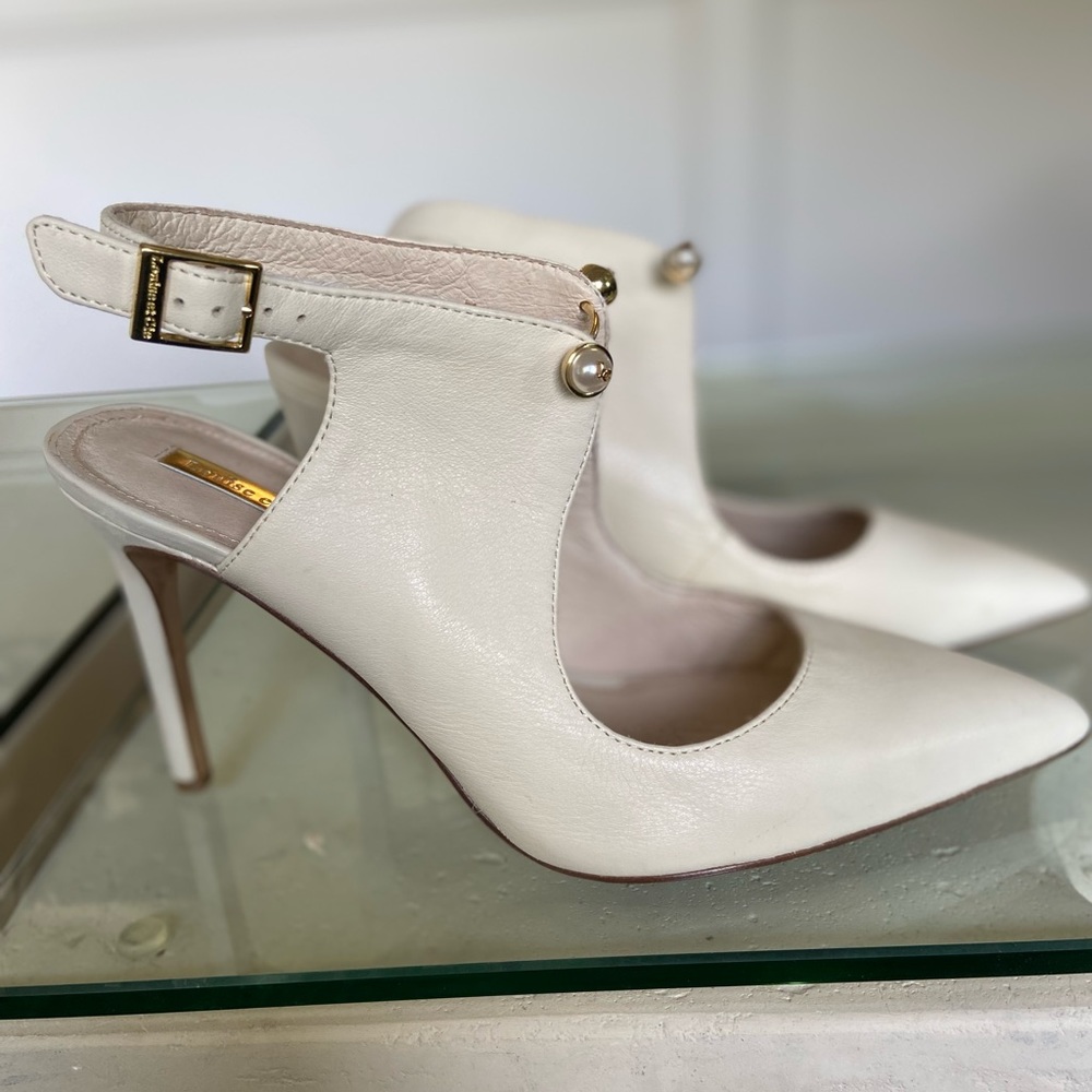 Louise et Cie off white heels